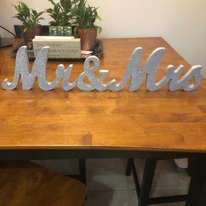 Wedding Table Decor Mr Mrs